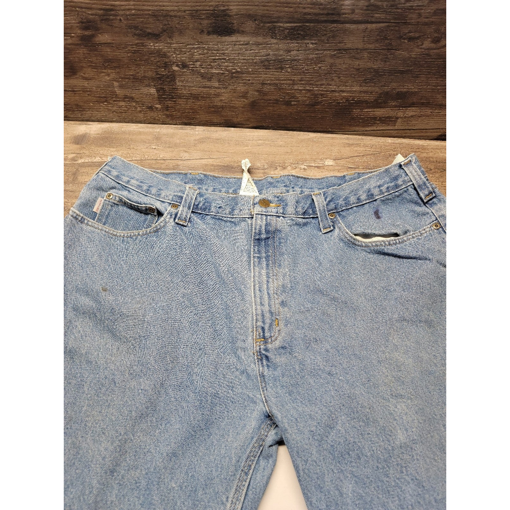 Carhartt mens work jeans sz 42×32